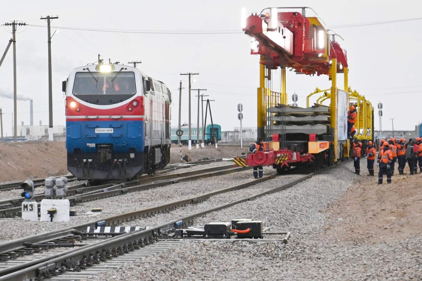 Новости Казахстана / Экономика в Казахстане / Крупнейший проект строительства железнодорожных путей запустили в РК